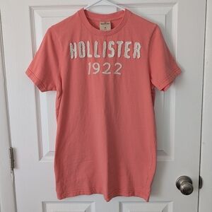 Hollister Co. | Men's 100% Cotton Short Sleeve Tee Shirt In Pink | Size Medium
